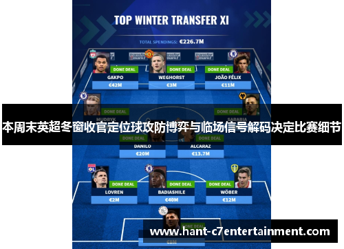 本周末英超冬窗收官定位球攻防博弈与临场信号解码决定比赛细节